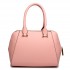 LF1627 - Miss Lulu Faux Leather Two Compartment Shoulder Bag Pink