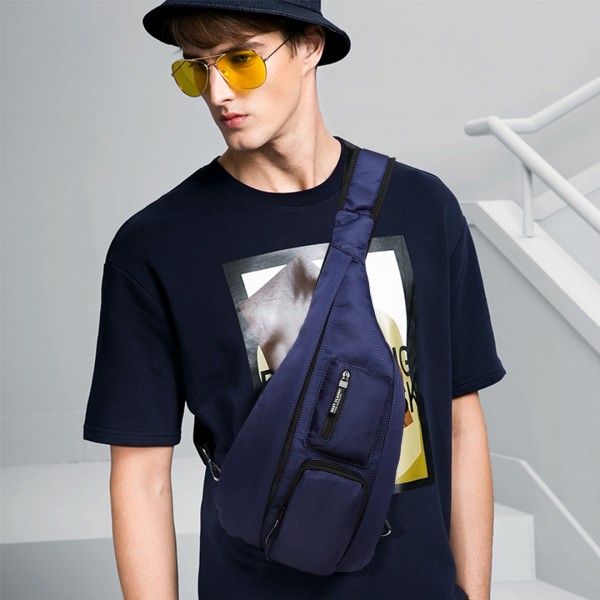 LB1934 - Miss Lulu Casual Single Strap Sling Backpack - Navy