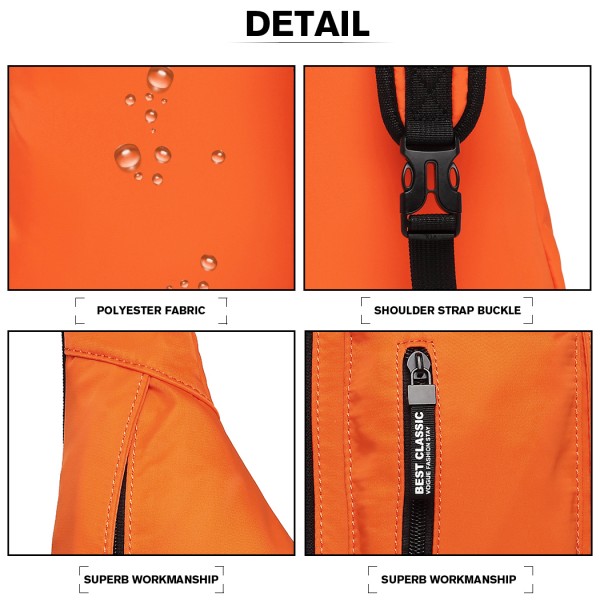 LB1934 - Miss Lulu Beiläufig Einzelband Sling Rucksack - Orange
