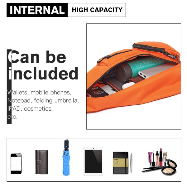 LB1934 - Miss Lulu Beiläufig Einzelband Sling Rucksack - Orange