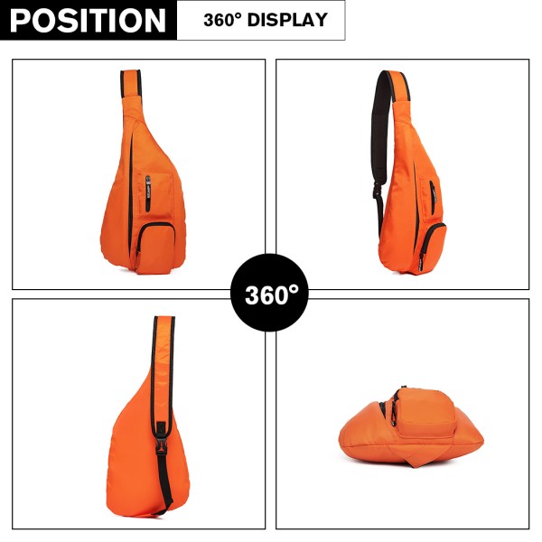 LB1934 - Miss Lulu Beiläufig Einzelband Sling Rucksack - Orange
