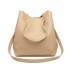LB1937 - MISS LULU 4 PIECE SET SHOULDER TOTE HANDBAG - BEIGE
