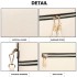 LB1938 - MISS LULU LEATHER LOOK DUAL ZIPPER CROSS BODY BAG - BEIGE