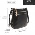 LB1939 - MISS LULU EXPANDING LEATHER LOOK CROSS BODY BAG - BLACK LB1939 - MISS LULU EXPANDING LEATHER LOOK CROSS BODY BAG - BLACK