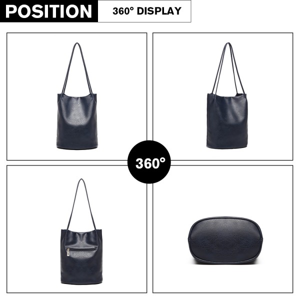 LB1951-MISS LULU GROSSE EIMERTASCHE MARINE