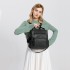 LB1967 - Miss Lulu Leather Look Multi-way Backpack Shoulder Bag - Black