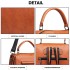 LB1967 - Miss Lulu Leather Look Multi-way Backpack Shoulder Bag - Brown