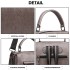 LB1967 - Miss Lulu Leather Look Multi-way Backpack Shoulder Bag - Grey LB1967 - Miss Lulu Leather Look Multi-way Backpack Shoulder Bag - Grey