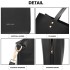 LB1969 - Miss Lulu 2 Piece Handbag and Cross Body Bag Set - Black LB1969 - Miss Lulu 2 Piece Handbag and Cross Body Bag Set - Black