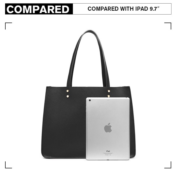 LB1969 - Miss Lulu 2 Piece Handbag and Cross Body Bag Set - Black LB1969 - Miss Lulu 2 Piece Handbag and Cross Body Bag Set - Black