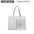 LB1969 - Miss Lulu 2 Piece Handbag and Cross Body Bag Set - Grey LB1969 - Miss Lulu 2 Piece Handbag and Cross Body Bag Set - Grey