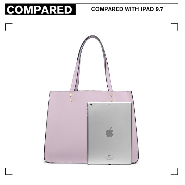LB1969 - Miss Lulu 2 Piece Handbag and Cross Body Bag Set - Pink