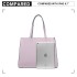 LB1969 - Miss Lulu 2 Piece Handbag and Cross Body Bag Set - Pink