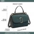LB6871-MISS LULU STYLISH LADIES LEATHER HANDBAG SHOULDER BAG GREEN