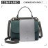 LB6871-MISS LULU STYLISH LADIES LEATHER HANDBAG SHOULDER BAG GREEN
