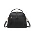 LB6919 - Miss Lulu Quadrat Stich Bowler Bag - Schwarz