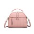 LB6919 - Miss Lulu Quadrat Stich Bowler Bag - Rosa