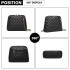 LB6920 - Miss Lulu Quilted Shoulder Cross Body Bag - Black
