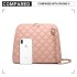 LB6920 - Miss Lulu Quilted Shoulder Cross Body Bag - Pink LB6920 - Miss Lulu Quilted Shoulder Cross Body Bag - Pink
