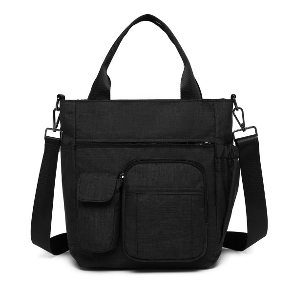 LB6923 - Kono Multi-Compartment Tote Shoulder Bag - Black LB6923 - Kono Multi-Compartment Tote Shoulder Bag - Black