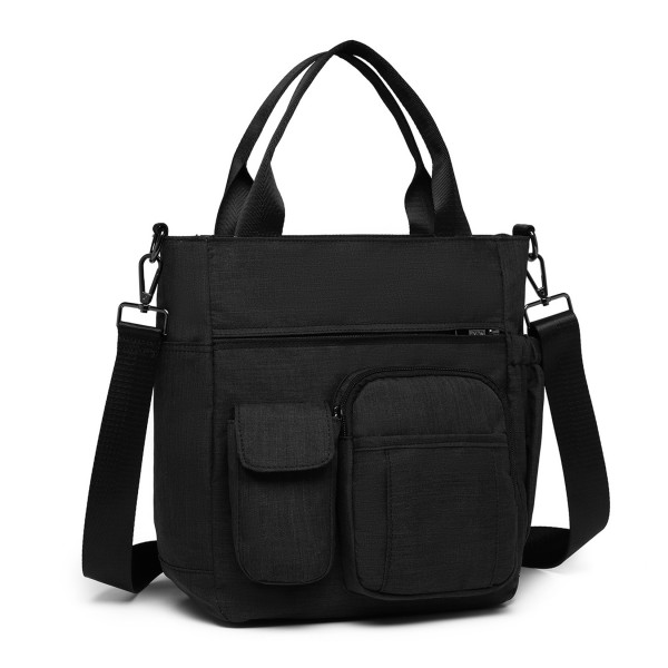 LB6923 - Kono Multi-Compartment Tote Shoulder Bag - Black LB6923 - Kono Multi-Compartment Tote Shoulder Bag - Black