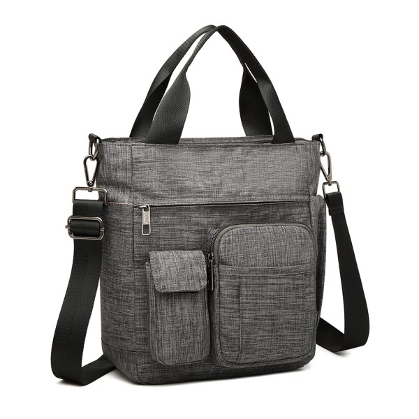LB6923 - Kono Multi-Compartment Tote Shoulder Bag - Grey LB6923 - Kono Multi-Compartment Tote Shoulder Bag - Grey