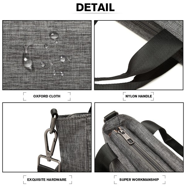 LB6923 - Kono Multi-Compartment Tote Shoulder Bag - Grey LB6923 - Kono Multi-Compartment Tote Shoulder Bag - Grey