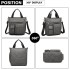 LB6923 - Kono Multi-Compartment Tote Shoulder Bag - Grey LB6923 - Kono Multi-Compartment Tote Shoulder Bag - Grey