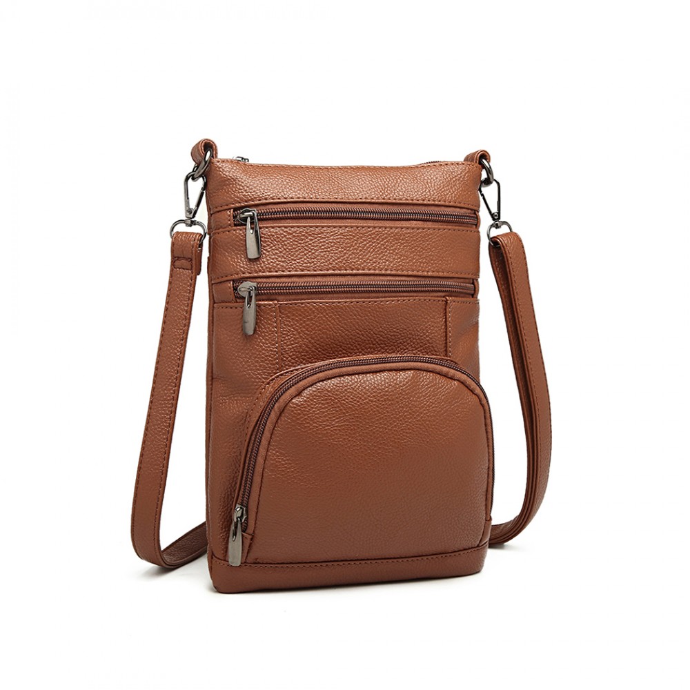 brown cross body purse