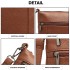 LB6927 - Miss Lulu Multi Pocket Leather Look RFID-Blocking Cross Body Bag - Brown LB6927 - Miss Lulu Multi Pocket Leather Look RFID-Blocking Cross Body Bag - Brown