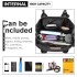 LD1842-MISS LULU FAUX LEATHER QUILTED TWILL TOTE HANDBAGS BLACK