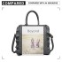 LD1842-MISS LULU FAUX LEATHER QUILTED TWILL TOTE HANDBAGS GREY LD1842-MISS LULU FAUX LEATHER QUILTED TWILL TOTE HANDBAGS GREY