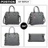 LD1842-MISS LULU FAUX LEATHER QUILTED TWILL TOTE HANDBAGS GREY LD1842-MISS LULU FAUX LEATHER QUILTED TWILL TOTE HANDBAGS GREY