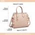 LD1842-MISS LULU FAUX LEATHER QUILTED TWILL TOTE HANDBAGS NUDE LD1842-MISS LULU FAUX LEATHER QUILTED TWILL TOTE HANDBAGS NUDE