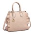 LD1842-MISS LULU FAUX LEATHER QUILTED TWILL TOTE HANDBAGS NUDE LD1842-MISS LULU FAUX LEATHER QUILTED TWILL TOTE HANDBAGS NUDE