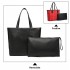LD6825 - Miss Lulu Check Pattern Reversible 2 Piece Tote and Clutch Bag Set - Red LD6825 - Miss Lulu Check Pattern Reversible 2 Piece Tote and Clutch Bag Set - Red