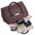 LF1627 - Miss Lulu Faux Leather Two Compartment Shoulder Bag coffee LF1627 - Miss Lulu Faux Leather Two Compartment Shoulder Bag coffee