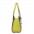 LG1640 - Miss Lulu Leather Look Contrast Winged Shoulder Handbag Yellow