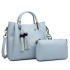 LG1844 - MISS LULU LEATHER LOOK 2 IN 1 BUCKET HANDBAG - BLUE LG1844 - MISS LULU LEATHER LOOK 2 IN 1 BUCKET HANDBAG - BLUE