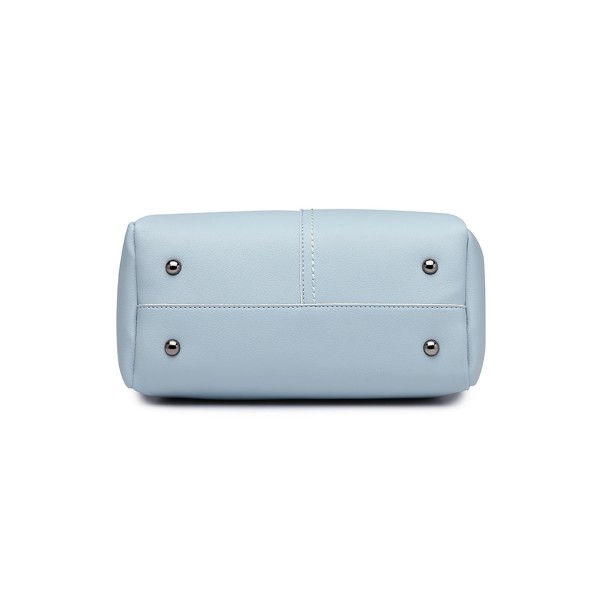 LG1844 - MISS LULU LEATHER LOOK 2 IN 1 BUCKET HANDBAG - BLUE LG1844 - MISS LULU LEATHER LOOK 2 IN 1 BUCKET HANDBAG - BLUE