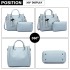 LG1844 - MISS LULU LEATHER LOOK 2 IN 1 BUCKET HANDBAG - BLUE LG1844 - MISS LULU LEATHER LOOK 2 IN 1 BUCKET HANDBAG - BLUE