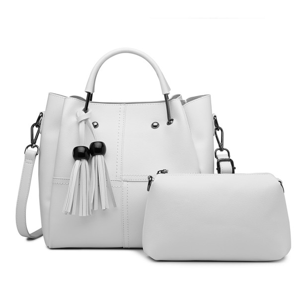 LG1844 - MISS LULU LEATHER LOOK 2 IN 1 BUCKET HANDBAG - BEIGE LG1844 - MISS LULU LEATHER LOOK 2 IN 1 BUCKET HANDBAG - BEIGE