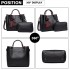 LG1844 - MISS LULU LEATHER LOOK 2 IN 1 BUCKET HANDBAG - BLACK LG1844 - MISS LULU LEATHER LOOK 2 IN 1 BUCKET HANDBAG - BLACK