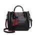 LG1844 - MISS LULU LEATHER LOOK 2 IN 1 BUCKET HANDBAG - BLACK LG1844 - MISS LULU LEATHER LOOK 2 IN 1 BUCKET HANDBAG - BLACK