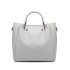 LG1844 - MISS LULU LEATHER LOOK 2 IN 1 BUCKET HANDBAG - GREY LG1844 - MISS LULU LEATHER LOOK 2 IN 1 BUCKET HANDBAG - GREY