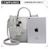 LG1844 - MISS LULU LEATHER LOOK 2 IN 1 BUCKET HANDBAG - GREY LG1844 - MISS LULU LEATHER LOOK 2 IN 1 BUCKET HANDBAG - GREY