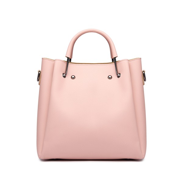 LG1844 - MISS LULU LEATHER LOOK 2 IN 1 BUCKET HANDBAG - PINK LG1844 - MISS LULU LEATHER LOOK 2 IN 1 BUCKET HANDBAG - PINK
