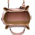 LG1844 - MISS LULU LEATHER LOOK 2 IN 1 BUCKET HANDBAG - PINK LG1844 - MISS LULU LEATHER LOOK 2 IN 1 BUCKET HANDBAG - PINK