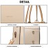 LG1907 - MISS LULU CLASSIC SIMPLE SHOULDER BAG - BEIGE LG1907 - MISS LULU CLASSIC SIMPLE SHOULDER BAG - BEIGE