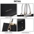 LG1907 - MISS LULU CLASSIC SIMPLE SHOULDER BAG - BLACK